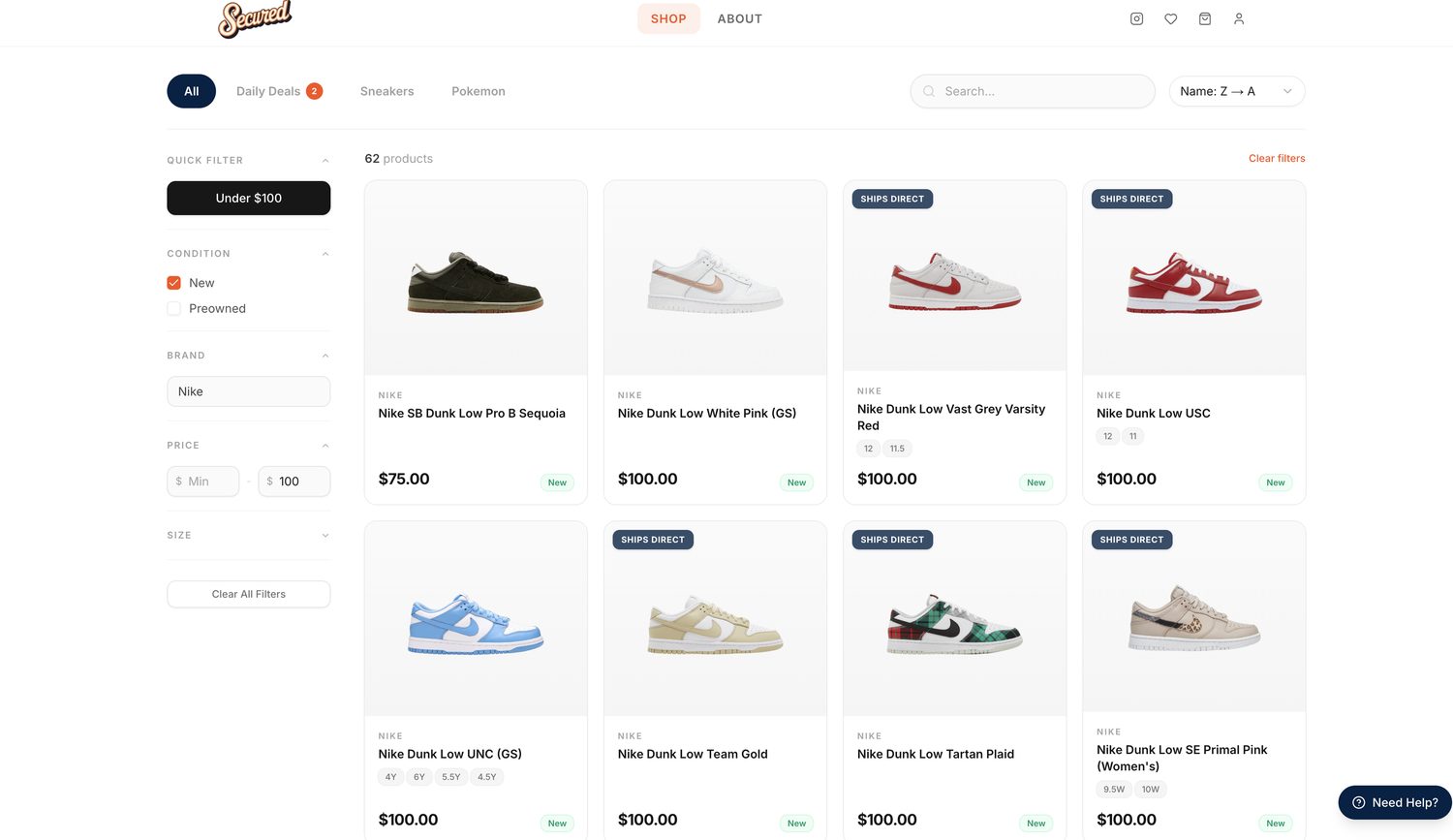securedtampa.com — website built by Vantix